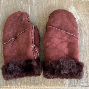 Brown Sheepskin Mittens